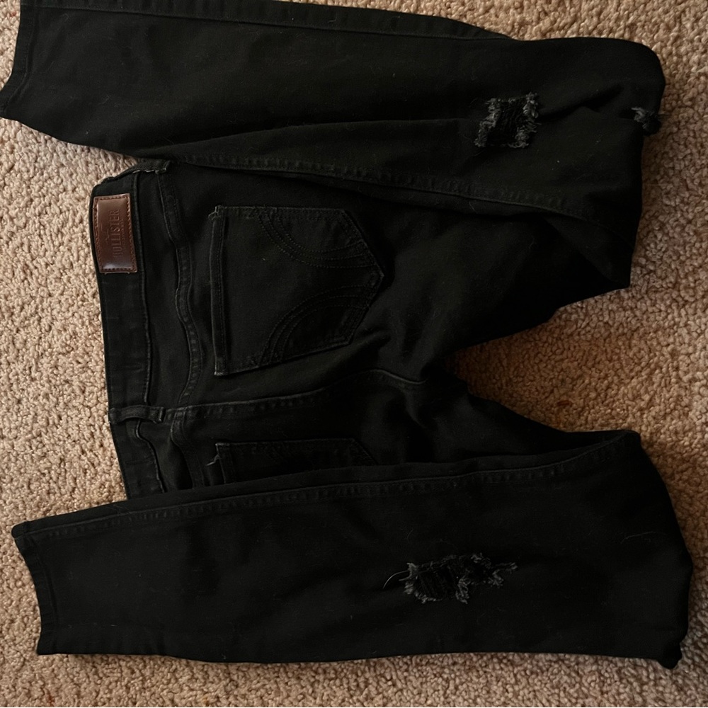 Ripped black hollister jeans